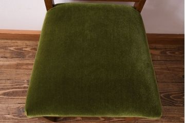 アンティーク家具　和製アンティーク　落ち着きのある色味のナラ材のチェア(椅子、ダイニングチェア)(3)