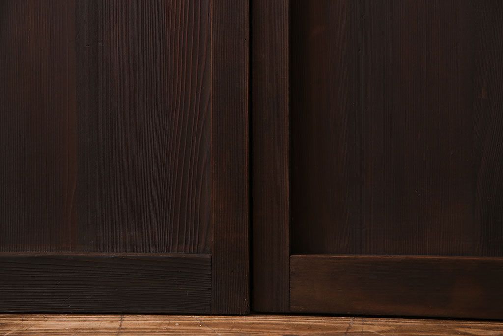 【M様ご成約済み・ご決済用】大正ロマン香る当時物の色ガラスが美しいガラス引き戸(ガラス戸、建具)4枚セット