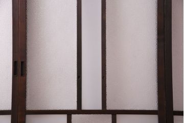 【M様ご成約済み・ご決済用】大正ロマン香る当時物の色ガラスが美しいガラス引き戸(ガラス戸、建具)4枚セット