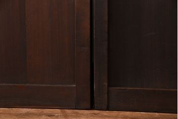 【M様ご成約済み・ご決済用】大正ロマン香る当時物の色ガラスが美しいガラス引き戸(ガラス戸、建具)4枚セット