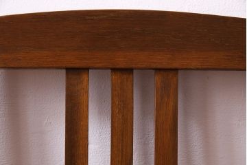 アンティーク家具　和製アンティーク　落ち着きのある色味のナラ材のチェア(椅子、ダイニングチェア)