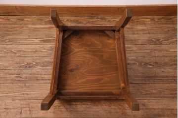 アンティーク家具　和製アンティーク　落ち着きのある色味のナラ材のチェア(椅子、ダイニングチェア)