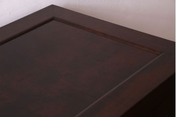 ビンテージ　松本民芸家具 落ち着いた雰囲気のA型下駄箱(収納棚)(定価約24万円)(1)