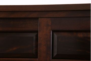 ビンテージ　松本民芸家具 落ち着いた雰囲気のA型下駄箱(収納棚)(定価約24万円)(1)