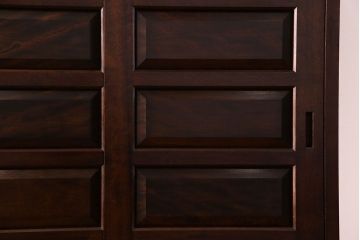 ビンテージ　松本民芸家具 落ち着いた雰囲気のA型下駄箱(収納棚)(定価約24万円)(1)