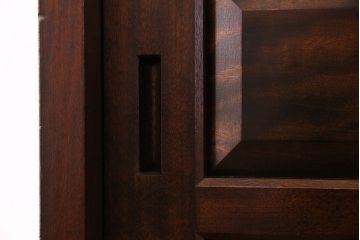 ビンテージ　松本民芸家具 落ち着いた雰囲気のA型下駄箱(収納棚)(定価約24万円)(1)