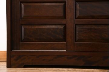 ビンテージ　松本民芸家具 落ち着いた雰囲気のA型下駄箱(収納棚)(定価約24万円)(1)