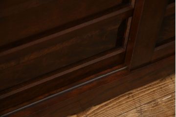 ビンテージ　松本民芸家具 落ち着いた雰囲気のA型下駄箱(収納棚)(定価約24万円)(1)