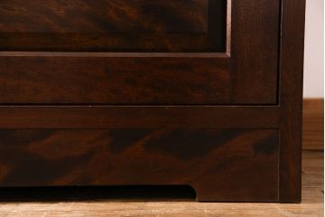 ビンテージ　松本民芸家具 落ち着いた雰囲気のA型下駄箱(収納棚)(定価約24万円)(1)