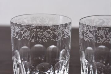 アンティーク雑貨　未使用　Baccarat(バカラ)　キリンコレクターズグラス2客(1)