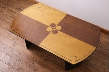 中古　フランスベッド(France Bed)　バーズアイメープル　リビングテーブル(センターテーブル)(定価約30万円)