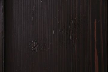 古民具・骨董　古い木の渋さが魅力の帯戸(板戸、引き戸、建具)4枚セット