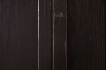 古民具・骨董　古い木の渋さが魅力の帯戸(板戸、引き戸、建具)4枚セット