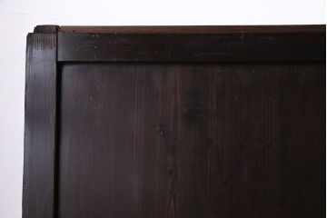 古民具・骨董　古い木の渋さが魅力の帯戸(板戸、引き戸、建具)4枚セット