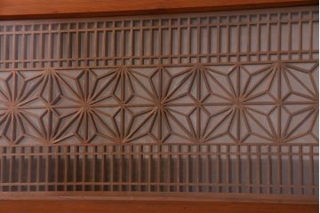 アンティーク雑貨　和製アンティーク　上品なデザインの欄間(明り取り、明かり取り)