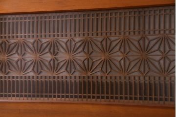 アンティーク雑貨　和製アンティーク　上品なデザインの欄間(明り取り、明かり取り)