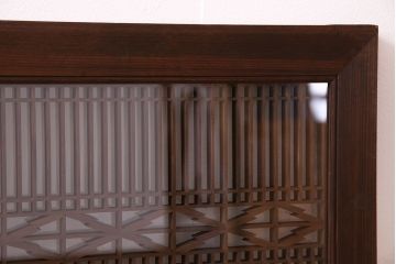 アンティーク雑貨　和製アンティーク　渋い雰囲気が魅力の欄間(明り取り、明かり取り)