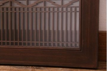 アンティーク雑貨　和製アンティーク　渋い雰囲気が魅力の欄間(明り取り、明かり取り)