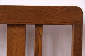 アンティーク家具　和製アンティーク　木のぬくもりを感じるナラ材のシンプルチェア(椅子、ダイニングチェア)