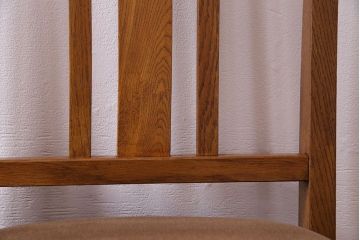 アンティーク家具　和製アンティーク　木のぬくもりを感じるナラ材のシンプルチェア(椅子、ダイニングチェア)