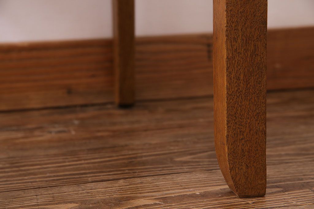 アンティーク家具　和製アンティーク　木のぬくもりを感じるナラ材のシンプルチェア(椅子、ダイニングチェア)