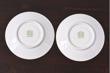アンティーク雑貨　オールドノリタケ(則武・日陶)　レトロなデザインのカップ&ソーサー(洋食器)2客セット