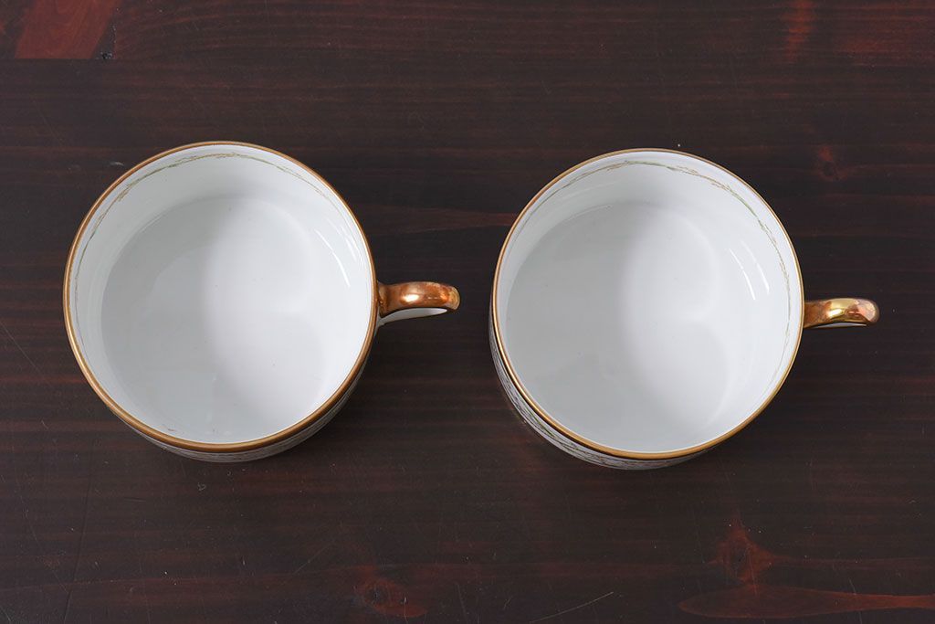 アンティーク雑貨　Richard Ginori(リチャード・ジノリ) ラ・スカラ　カップ&ソーサー(洋食器)2客セット