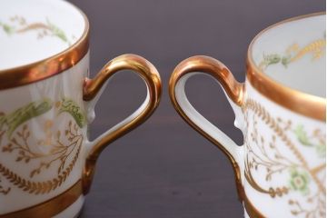 アンティーク雑貨　Richard Ginori(リチャード・ジノリ) ラ・スカラ　カップ&ソーサー(洋食器)2客セット