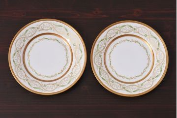 アンティーク雑貨　Richard Ginori(リチャード・ジノリ) ラ・スカラ　プレート(皿、洋食器)2枚セット