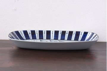 アンティーク雑貨　中古　ロイヤルコペンハーゲン　FAJANCE　テネラ　オーバルプレート(スクエアディッシュ、長皿)