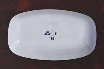 アンティーク雑貨　中古　ロイヤルコペンハーゲン　FAJANCE　テネラ　オーバルプレート(スクエアディッシュ、長皿)