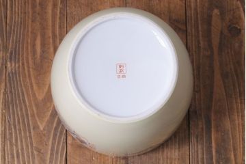 アンティーク雑貨　ノリタケ・則武(日陶)　「東海道五十三次」和の雰囲気漂う火鉢(手あぶり、鉢カバー、傘立て、ディスプレイ)(R-028178)