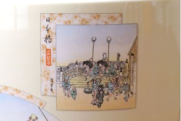 和製アンティーク　オールドノリタケ　日陶(則武)　「東海道五十三次」和の雰囲気漂う火鉢(瀬戸火鉢、Noritake、noritake、NORITAKE、手あぶり、鉢カバー、傘立て、ディスプレイ)(R-028178)