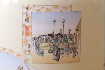 和製アンティーク　オールドノリタケ　日陶(則武)　東海道五十三次　江戸の風景が楽しめる火鉢(瀬戸火鉢、Noritake、noritake、NORITAKE、鉢カバー、傘立て、ディスプレイ)(R-028180)(2)