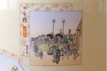 アンティーク雑貨　日陶(ノリタケ、則武)　東海道五十三次　江戸の風景が楽しめる火鉢(鉢カバー、傘立て、ディスプレイ)(R-028182)