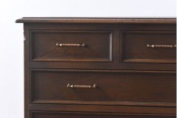 ヴィンテージ家具　ビンテージ　永田良介商店　優雅な雰囲気漂う大型チェスト(整理箪笥、タンス、引き出し)