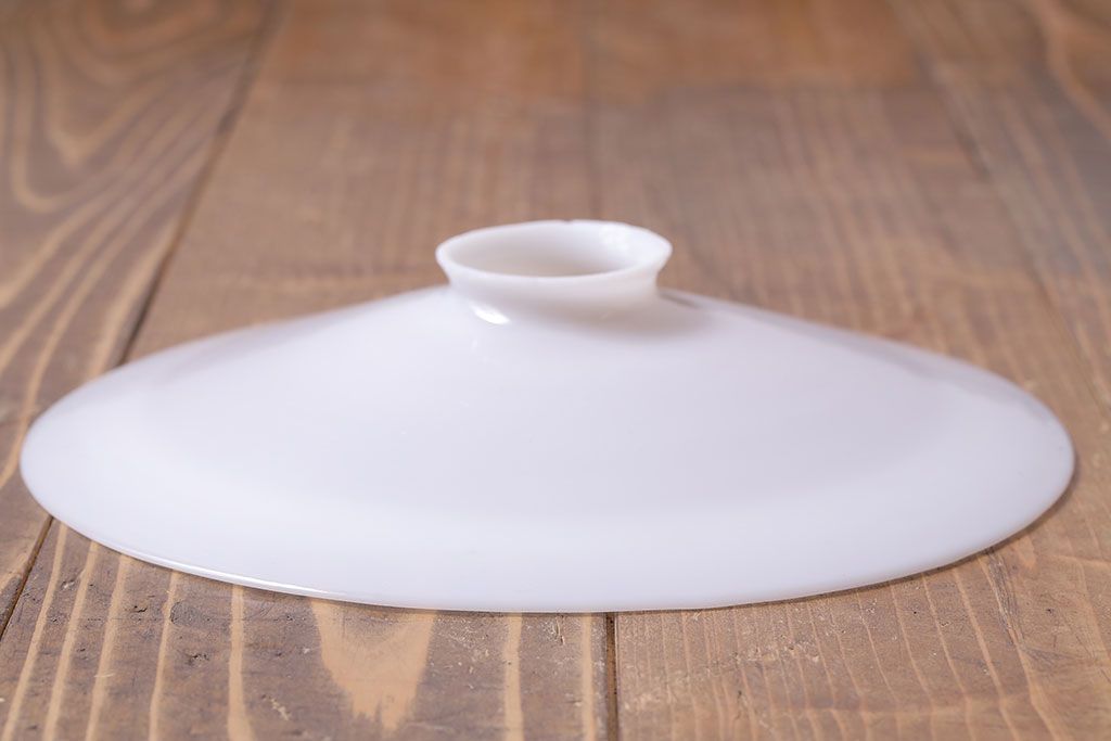 昭和レトロ　素朴な雰囲気が魅力の昔懐かしい平笠シェードのペンダントライト(天井照明、吊り下げ照明)(1)