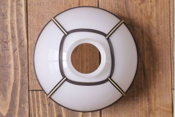 和製アンティーク　ベークライト製　市松模様の飾りがレトロな趣きのペンダントライト(天井照明、吊り下げ照明)