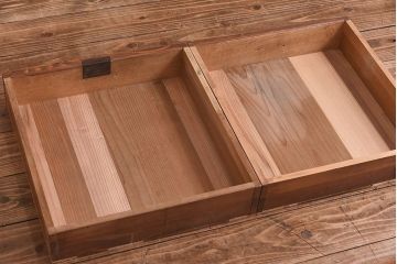 ペイント家具　レトロな雰囲気漂う平机(ダイニングテーブル、作業台、学習机)