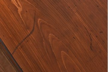 ペイント家具　レトロな雰囲気漂う平机(ダイニングテーブル、作業台、学習机)