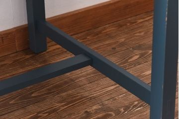 ペイント家具　レトロな雰囲気漂う平机(ダイニングテーブル、作業台、学習机)