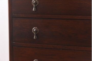 アンティーク家具　1920年頃　オーク材　クラシカルな雰囲気漂う小振りなドレッシングチェスト(ドレッサー)