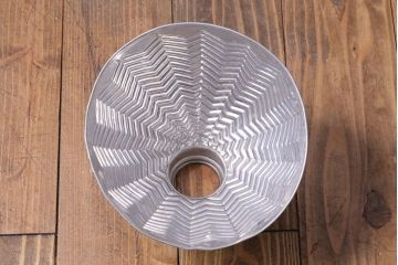 昭和期　使い古された質感がかっこいい!アルミのペンダントライト(天井照明、吊り下げ照明)