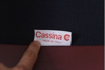 中古　Cassina(カッシーナ)　MARALUNGA(マラルンガ)　本革　FY革　1Pソファ(定価約100万円)