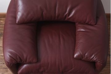 中古　Cassina(カッシーナ)　MARALUNGA(マラルンガ)　本革　FY革　1Pソファ(定価約100万円)