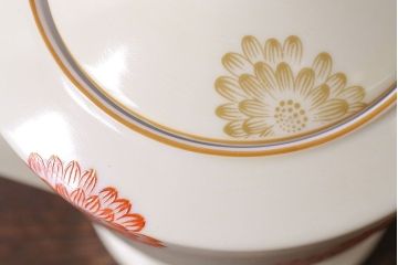 アンティーク雑貨　オールドノリタケ(Noritake、則武、日陶)　花柄と角ばった取っ手が可愛らしいレトロなポット