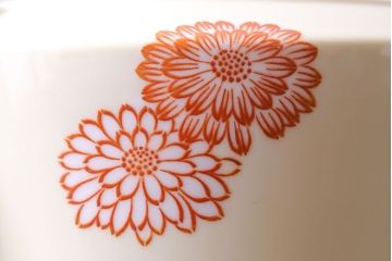 アンティーク雑貨　オールドノリタケ(Noritake、則武、日陶)　花柄と角ばった取っ手が可愛らしいレトロなポット