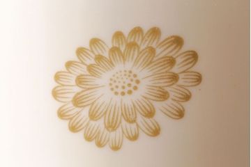 アンティーク雑貨　オールドノリタケ(Noritake、則武、日陶)　花柄と角ばった取っ手が可愛らしいレトロなポット