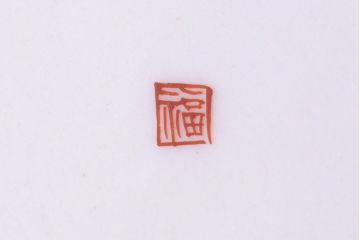 江戸期　角福　染付小皿2枚セット(和食器)(1)