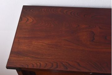 中古 伝統民芸家具 岩谷堂箪笥　風格のある茶棚(飾り棚、戸棚)(定価約30万円)